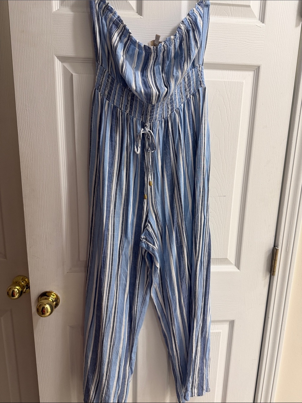 Blue Striped Women’s Jumpsuit